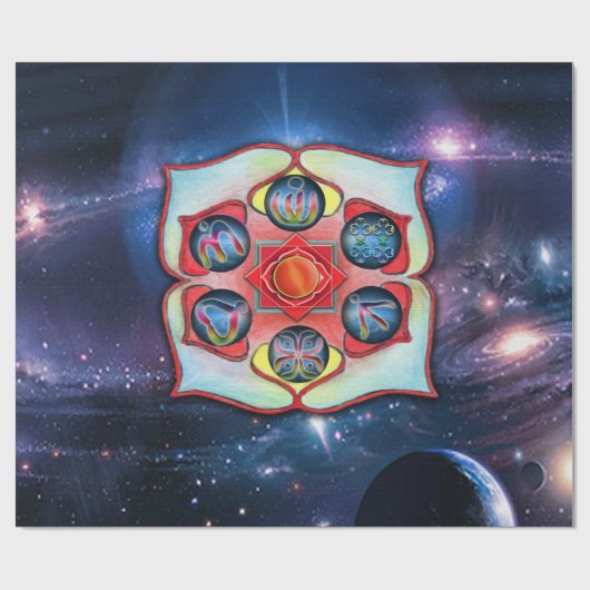 Basis Chakra Cadeaupapier (Vlak)