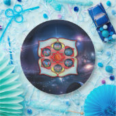 Basis Chakra Papieren Bordje (Feest)
