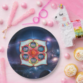 Basis Chakra Papieren Bordje (Feest)