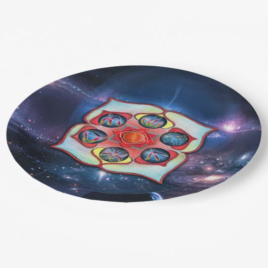 Basis Chakra Papieren Bordje (Gekanteld)