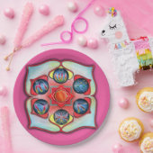 Basis Chakra Papieren Bordje (Feest)