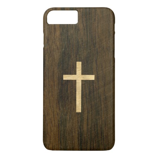 Basis Christelijk kruishout Case-Mate iPhone Case (Achterkant)