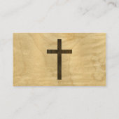 Basis Christelijk kruishout Visitekaartje (Achterkant)