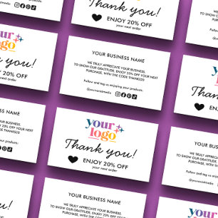Basis Dank U Bedrijfslogo Zakelijke Korting Visitekaartje