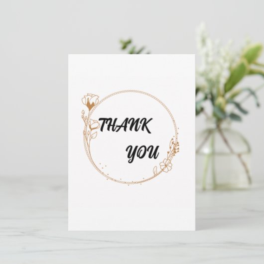 Basis Dankkaarten Bedankkaart (Staand voorkant)