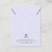 Basis Digitale Lavendel Sieraden Display Logo TMF2 Visitekaartje (Voorkant)