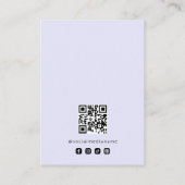 Basis Digitale Lavendel Sieraden Display Logo TMF2 Visitekaartje (Achterkant)