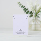 Basis Digitale Lavendel Sieraden Display Logo TMF2 Visitekaartje (Staand voorkant)