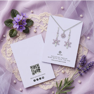 Basis Digitale Lavendel Sieraden Display Logo TMF2 Visitekaartje