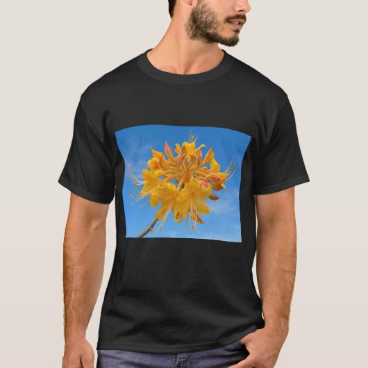 Basis donker T-shirt met Florida Flame Azalea (Voorkant)