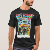 BASIS DONKER T-SHIRT MET RUIMTEVAMPIEREN