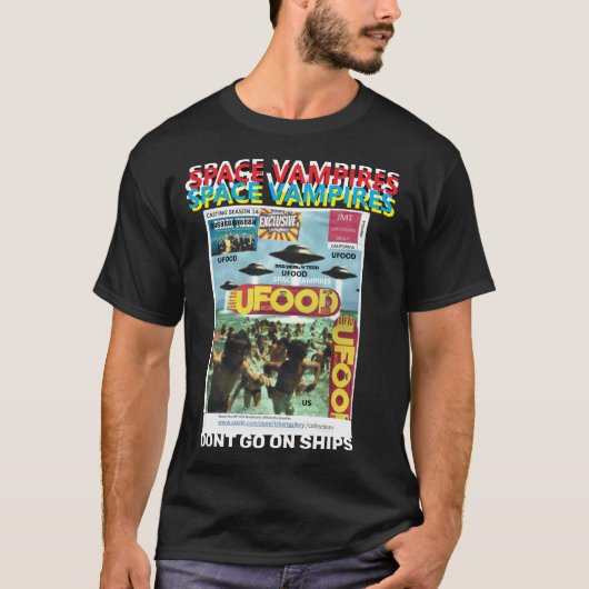 BASIS DONKER T-SHIRT MET RUIMTEVAMPIEREN (Voorkant)
