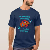 BASIS DONKERE Hoefijzer Pitching Tee T-shirt (Voorkant)