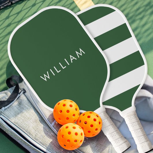 Basis Eenvoudig Groen Modern Persoonlijk Pickleball Paddle