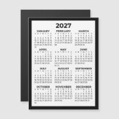 Basis Eenvoudig Minimalistisch 2027 Magnetische Ka (Voorkant / Achterkant)