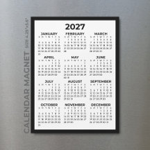 Basis Eenvoudig Minimalistisch 2027 Magnetische Ka
