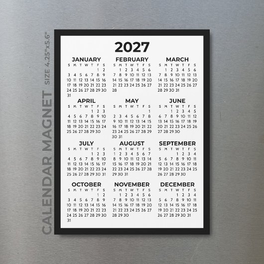 Basis Eenvoudig Minimalistisch 2027 Magnetische Ka