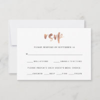 Basis Elegant Nep Rose Goud Huwelijksmaaltijd Keuz