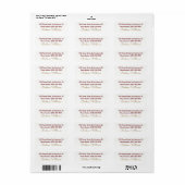 basis en elegant, adres met naam; etiket (Full Sheet)