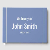 Basis- en elegante begrafenis/Memorial Guestbook Gastenboek (Voorkant)