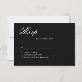 Basis en Elegante RSVP Kaart