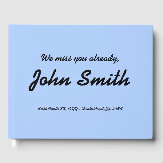 Basis- en elegante sympathiegids gastenboek (Voorkant)