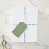 Basis- en Elegante Trouwdag Cadeaulabel (Met Touw)
