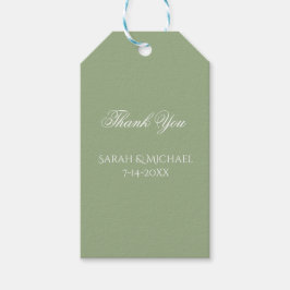 Basis- en Elegante Trouwdag Cadeaulabel