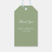 Basis- en Elegante Trouwdag Cadeaulabel (Achterkant)
