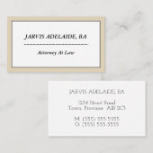 Basis- en minimalistisch Visitekaartje (Voorkant / Achterkant)