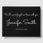 Basis- en minimalistische sympathisanten gastenboek (Voorkant)