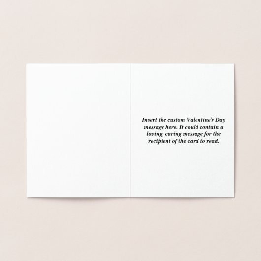 Basis en  Valentijnsdag Kaart (Binnen)