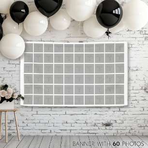 Basis Foto Sjabloon 60 Foto's - Kleur Aanpasbaar Spandoek