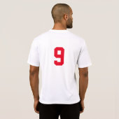 Basis Genummerde T-shirt voor teamspelers (Achterkant volledig)