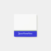 Basis, gewoon, blauw achtergrond + lichte cyaan na post-it® notes (Voorkant)