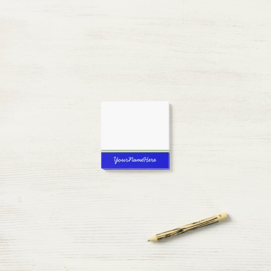 Basis, gewoon, blauw achtergrond + lichte cyaan na post-it® notes (Op bureau)