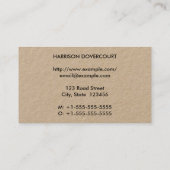 Basis, gewoon en menselijk Visitekaartje (Achterkant)