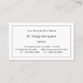 Basis, gewoon, professioneel Visitekaartje (Voorkant)