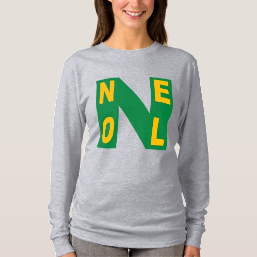 Basis grijs T-shirt Design NOEL (Voorkant)