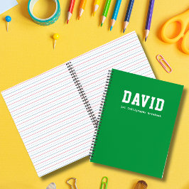 Basis Groen Persoonlijk Kindergarten Kalligrafie Notitieboek