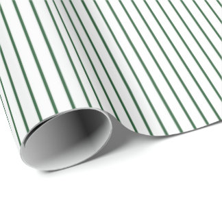 Basis Groen Pinstripe Minimalistisch Elke Gelegenh Cadeaupapier