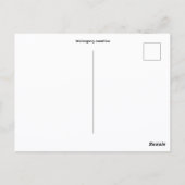 Basis halfglans ansichtkaart briefkaart (Achterkant)