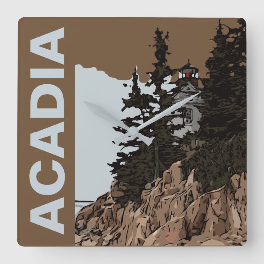 BASIS HARBOR HEAD VIERKANTE KLOK (Voorkant)