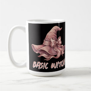 Basis Heks Coquette Pastel Roze Heksenhoed Strik Koffiemok