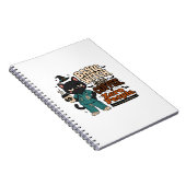 Basis Heks Extra Koffie Nul Mensen Notitieboek (Rechterzijde)