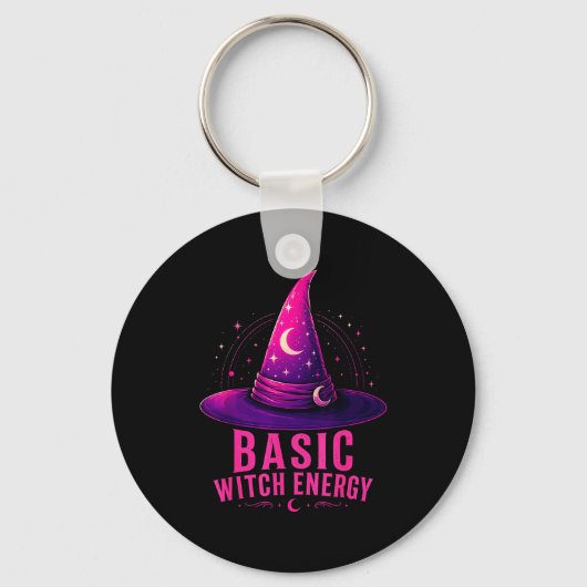 Basis heksenenergie halloween grafisch ontwerp gra sleutelhanger (Voorkant)