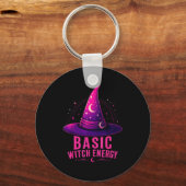 Basis heksenenergie halloween grafisch ontwerp gra sleutelhanger (Voorkant)