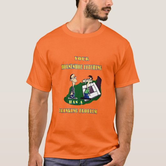 Basis Hoefijzer Pitching Tee T-shirt (Voorkant)