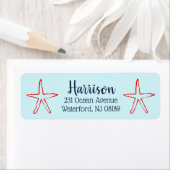 Basis Home Starfish Address Label Sjabloon (Insitu)