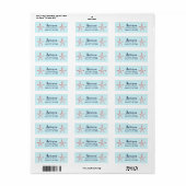 Basis Home Starfish Address Label Sjabloon (Full Sheet)
